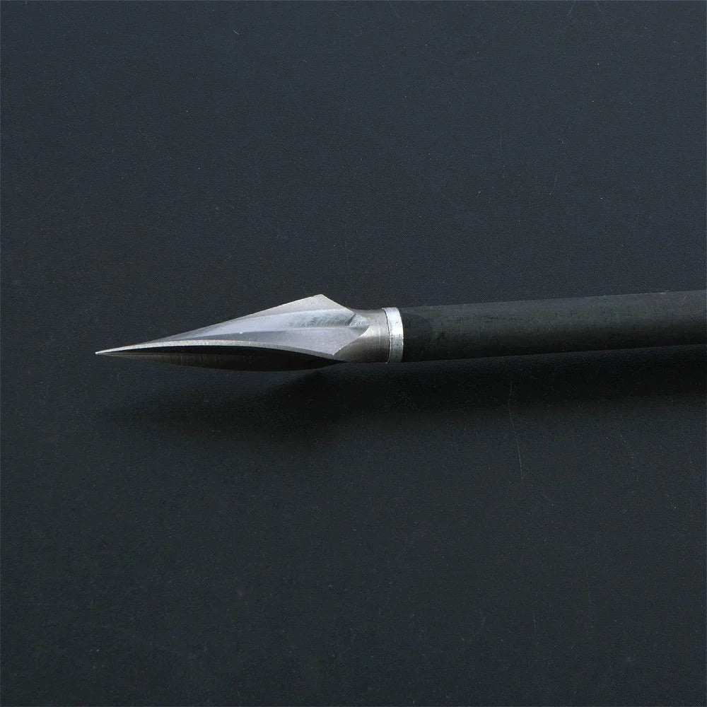 Arrowhead Tips 12pcs 150 Grain Spiral Electroplated Anti-Rust Iron Broadheads for DIY Aluminum Carbon Arrow Shafts Compound Recurve Bow Hunting Shooting Target Practice Durable Archery Accessories
