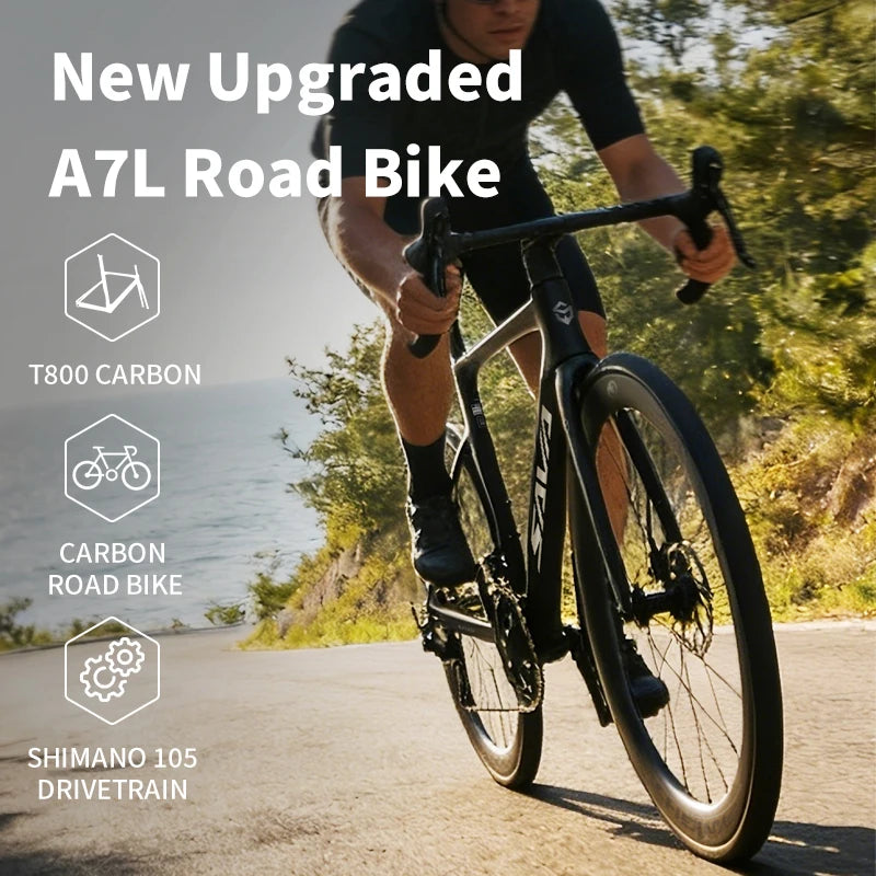 Ships from US SAVA A7L  Carbon Fiber Road Bike with 7120 Kit 24 Speed Road Bike Race Bike 8.9kg International UCI Approved