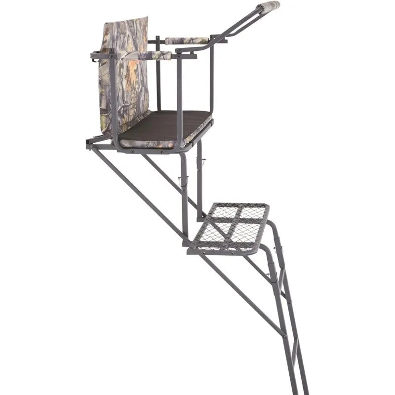 Guide Gear 16.5' 2-Man Ladder Tree Stand for Hunting Elevated Climbing Seat Hunting Gear Equipment Accessories