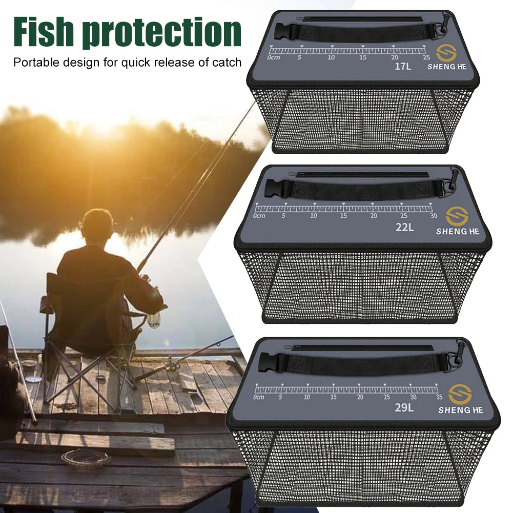 17L/22L/29L Fishing Bait Storage Case Live Fish Barreled Fishing Box Outdoor Fishing Tackle Gear Portable Multifunction Bucket