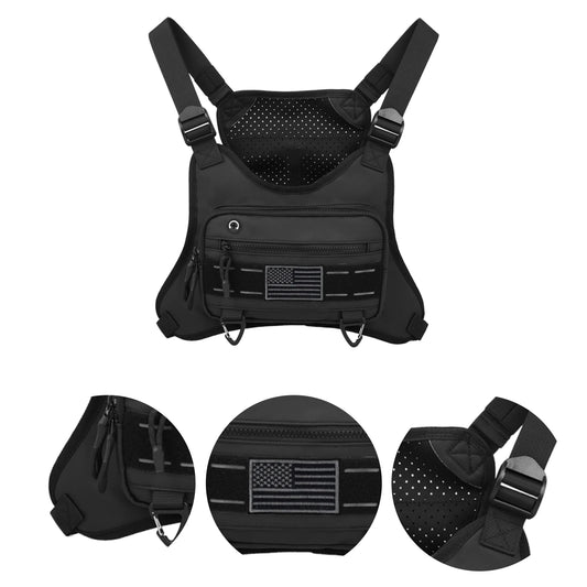 Chest Bag Anti-Theft Multi-Functional EDC Travel Chest Pack for Workouts Cycling Hiking Motorcycle Accessories