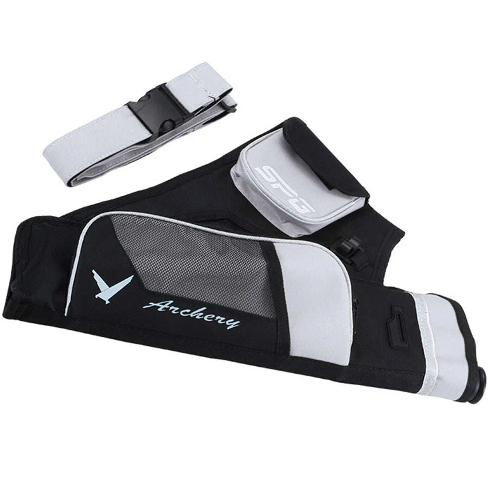 Oxford Archery Arrow Bags 3 Tubes Waist Hanging Carrying Storage Pocket Holders Professional Archery Arrow Organizer Bag