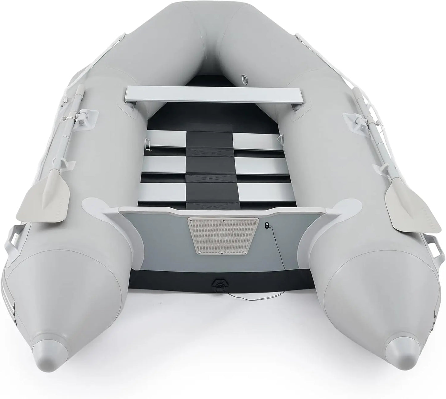 Portable 10-Foot Inflatable Boat with Aluminum Alloy Floor – Heavy-Duty 4-Person Dinghy for Fishing, Touring & Sports, Adult Inflatable Raft & Kayak