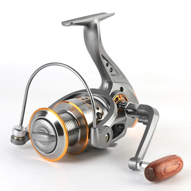 BILLINGS Spinning Reel 12KG Max Drag Professional Fishing Reels 5.2:1 Gear Ratio Fold Rocker Metal Spool 1000/7000 Ideal for Freshwater Saltwater Bass Trout Fishing