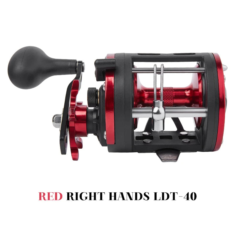 Trolling Drum Reel 33LB Max Drag 3.8:1 Gear Ratio Smooth Fresh Saltwater Fishing Reels for Sea Bass Catfish  Grouper Trout