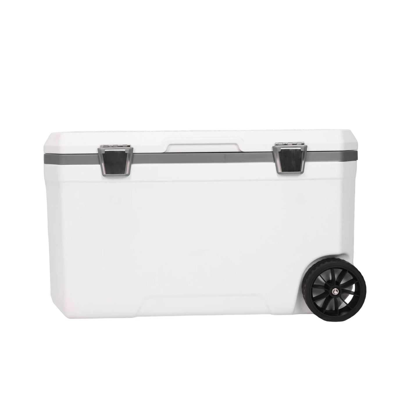 70L Wheeled Cooler Keep Food Warm Portable Car Wheel Insulator Plastic Cooler Box with Handle Ice Chest Box for BBQ Camping