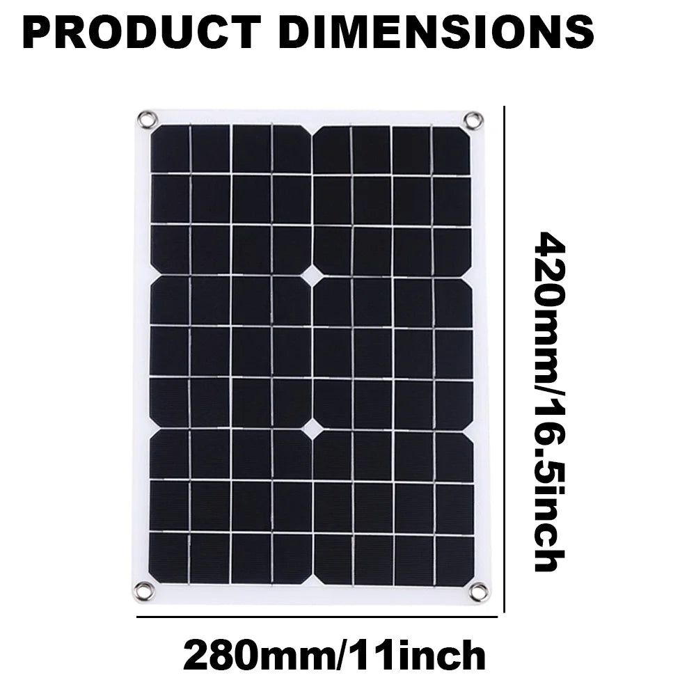 SOECOPO 1000W Portable Solar Panel Kit - 2*18V Photovoltaic Panels for Camping. Includes Free 100A Controller & USB 5V Charging.