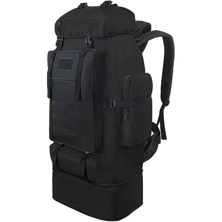 Hiking Backpack, 100L Large Camping Backpack, Expandable Waterproof MOLLE Rucksack, Outdoor Sport Travel Daypack Military Tacti