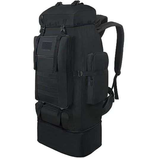 Hiking Backpack, 100L Large Camping Backpack, Expandable Waterproof MOLLE Rucksack, Outdoor Sport Travel Daypack Military Tacti