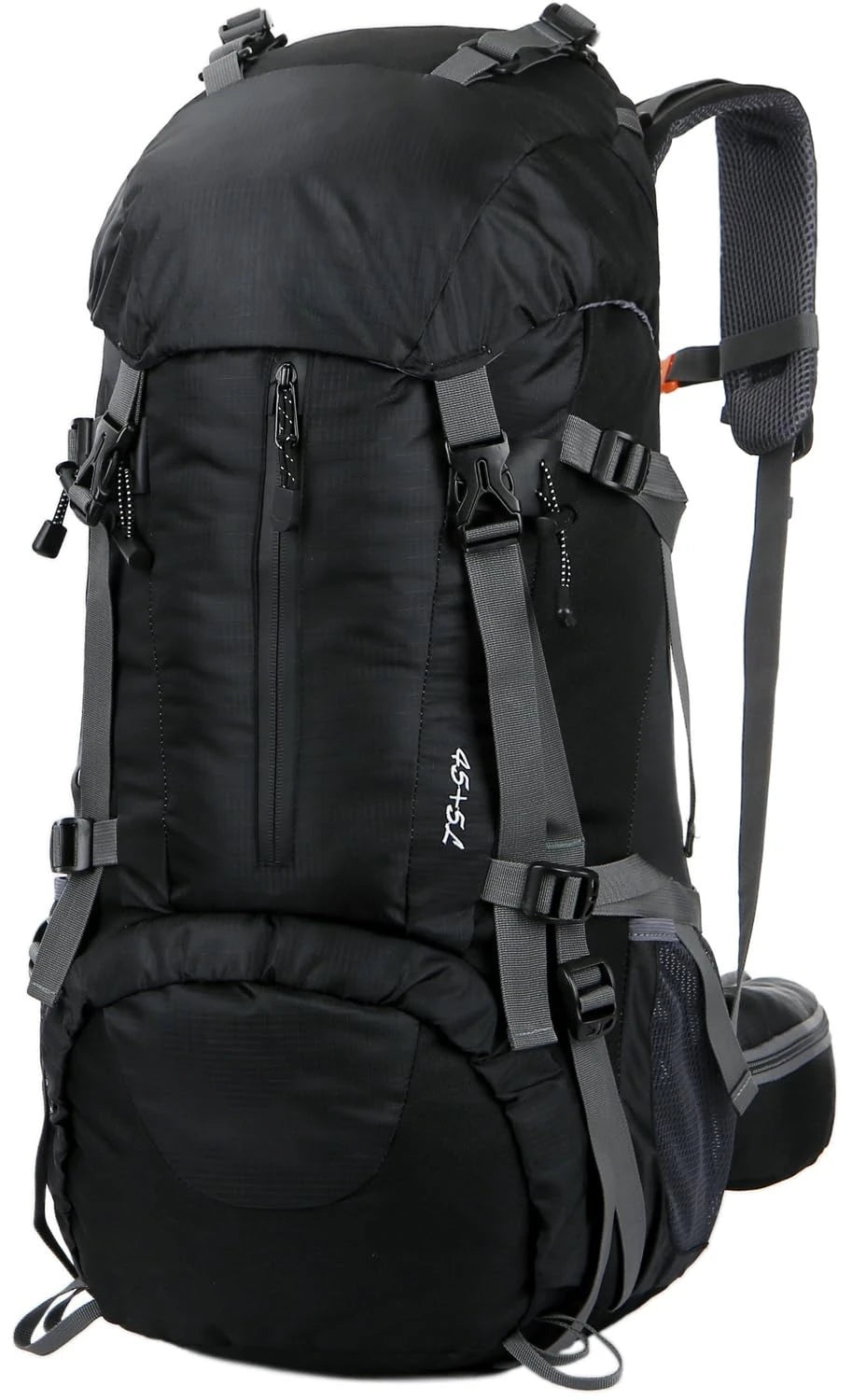 50L Expandable Hiking Backpack With Detachable Rain Cover Lightweight 45L+5L Storage Ergonomic Daypack For Trekking Mountaineering Camping Climbing Fishing Backpacking Outdoor Adventure Travel For Men Women