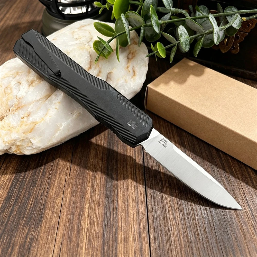 KS 9000 Folding Pocket Knife 440C Steel Blade Zinc Alloy Handle Outdoor Camping EDC Tactical Survival Multi Tool Knives