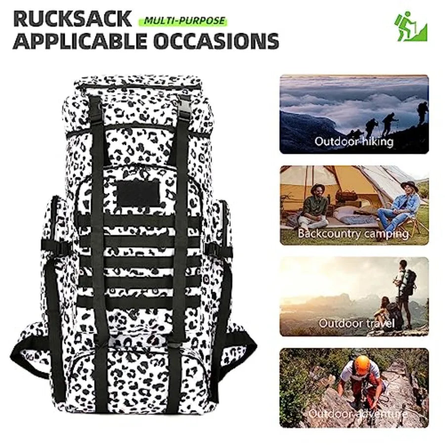 70L Camping Hiking Backpack for Men Women Large Military Tactical Backpack Molle Rucksack Backpack for Outdoor