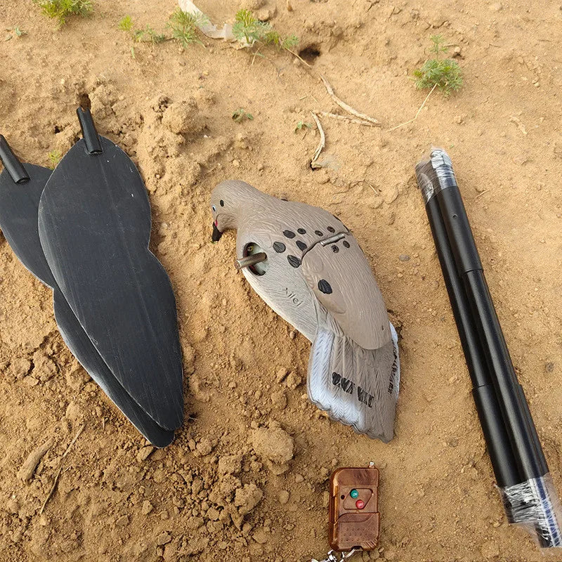 Remote Control Electric Simulation Pigeons Outdoor Animal Props Bait Pigeons Hunting Decoy Doves Garden Decoration Accessories