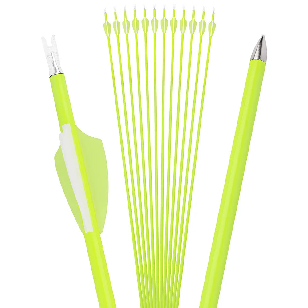 30" Archery Carbon Arrows SP1500 Vanes Tips Outdoor Practice Competition Beginner Compound Bow Recurve Bow Longbow Tranditional