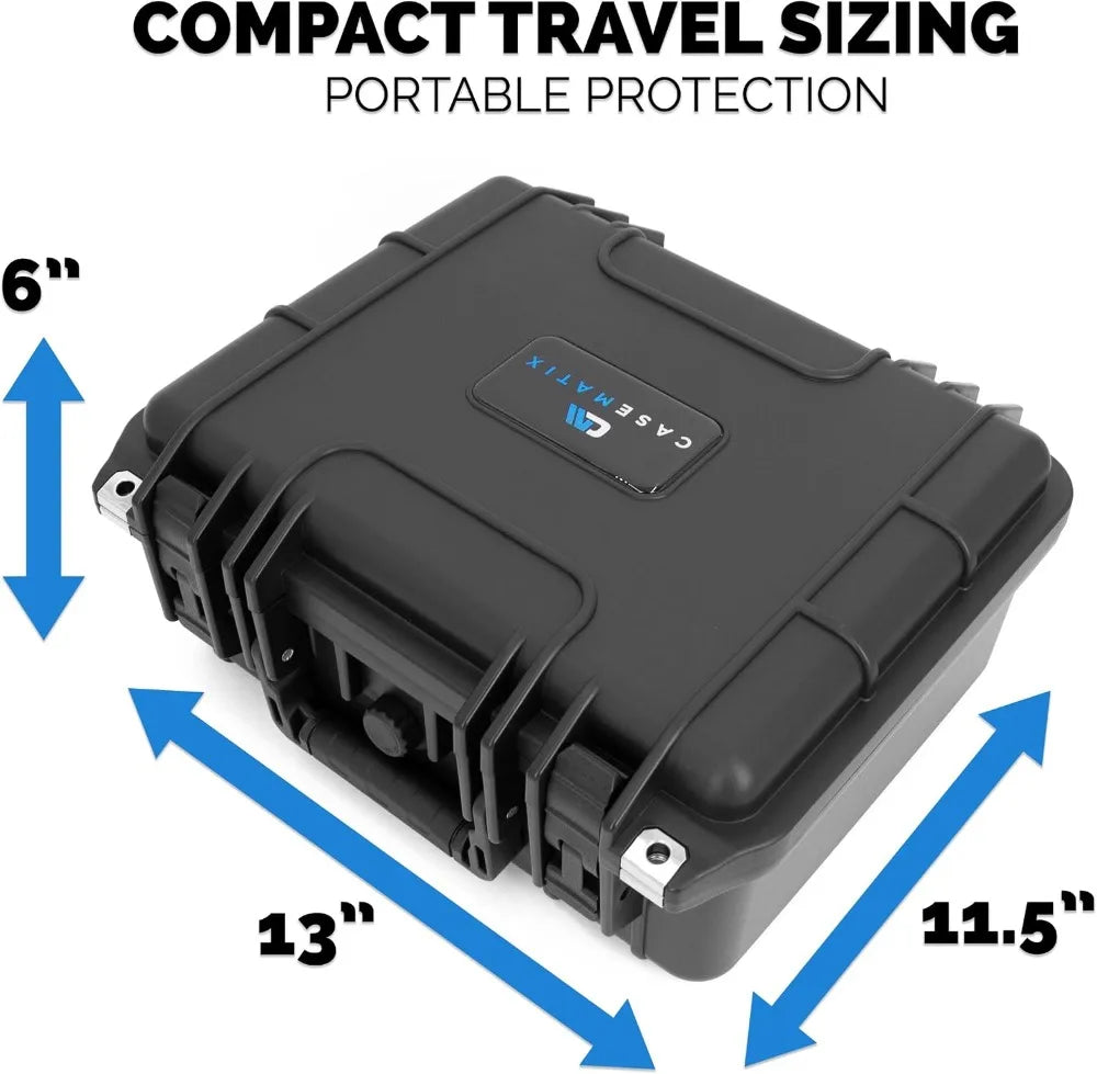 Double Pistol Hard Case - Waterproof & Shockproof for 2 Handguns, Magazines & Accessories