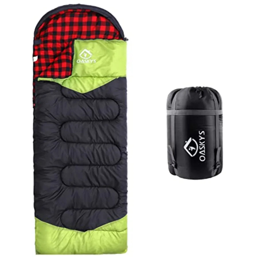 Camping Sleeping Bag Warm and Cool Weather Summer Spring Fall Lightweight Waterproof for Adults Camping Gear Equipment, Traveli