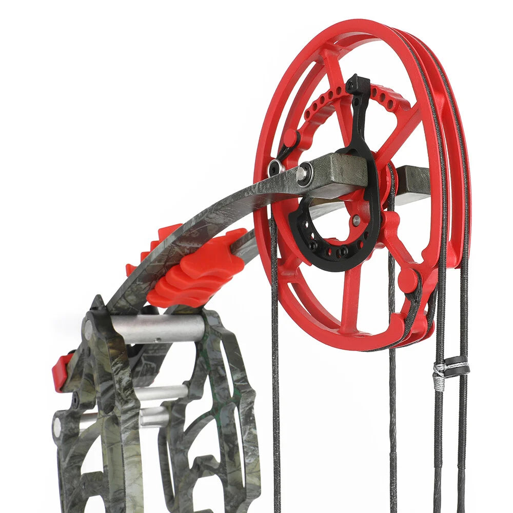 Compound Dual-use Bow 30-60lbs 19" Axle 420FPS 80% Let-off Right Hand for Hunting Steel Ball Shooting Target Practice