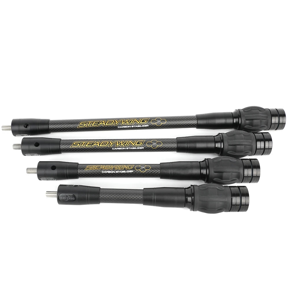 Archery Bow Stabilizer 3k Carbon Fibre 6/8/10/12/15 Inch Balance Rod Shock Absorber Damp Recurve Compound Bow Hunting Shooting