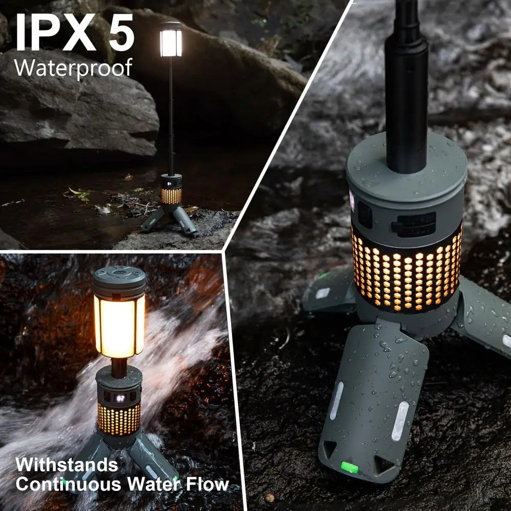 12000mAh Rechargeable Collapsible Lantern with Stand, Magnetic Base, IPX5 Waterproof for Camping and Hiking
