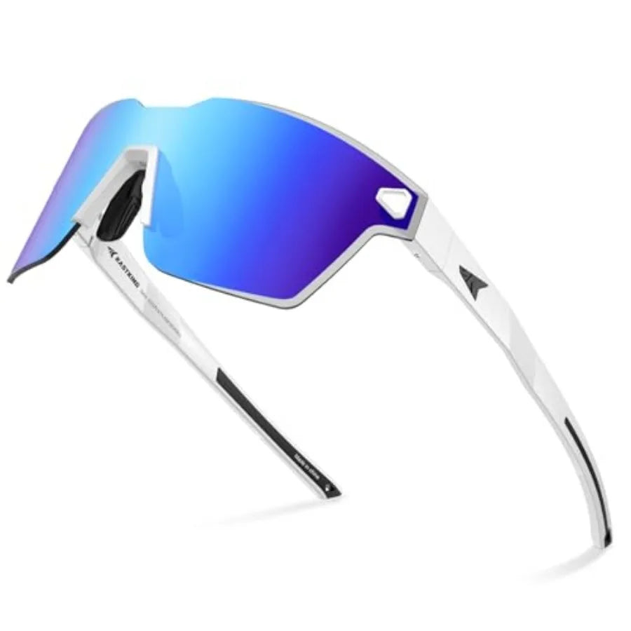 Tarkio Polarized Fishing Sunglasses, Large Single PC Lenses, Rimless Wrap Design, UV400 Protection Sports Sunglasses