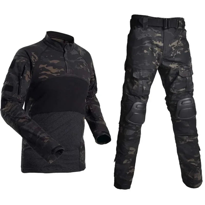G4 Tactical Uniform Milit Outdoor Camo Suit Combat Shirts Cargo Pants Men Trainning Sets Airsoft Paintball Mens HuntingClothes