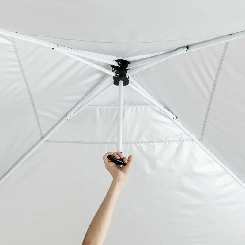 10x10 Instant Pop Up Canopy Tent with Simple Push Setup – Straight Leg Pop-Up Tent for Tailgating, Camping & Events
