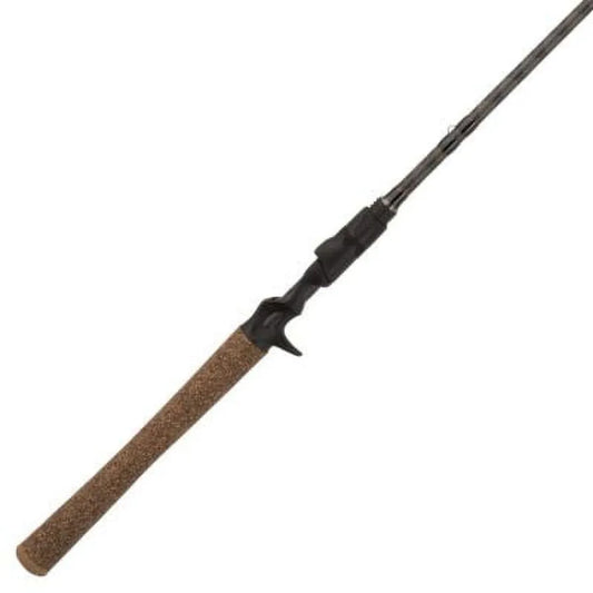Lightning Rod Casting, 6'6 Medium Fishing Rod for freshwater fishing, graphite composite, black with blue accents, ultra-sensit