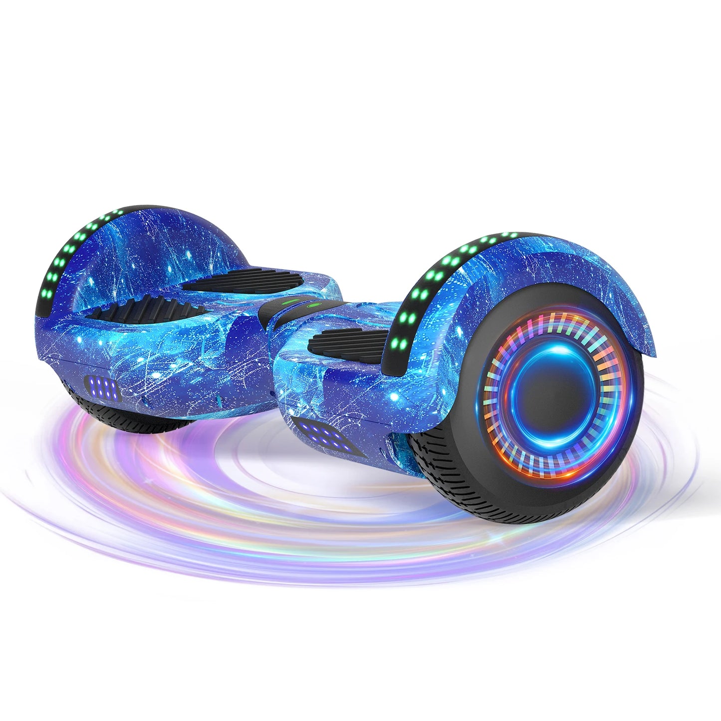 Commugo Self-Balancing Scooter with Bluetooth Speaker, APP Control, LED Lights, All Terrain Hoverboard for Kids Adults, All Ages