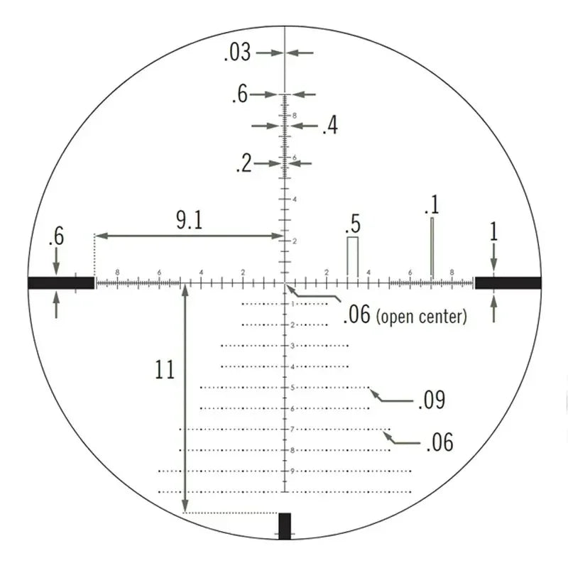 100% Original Tactical Optics 4-16x44mm FFP Scope  First Focal Plane 30mm Tube EBR-2C (MRAD) Reticle Scope for Hunting