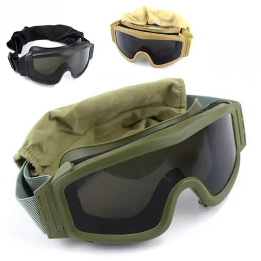 Tactical Goggles Military Shooting Sunglasses Windproof Sand Control Wargame Glasses Army Shooting Airsoft Paintball Glasses