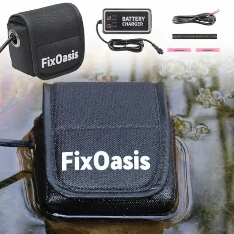 Kayak marine fish finder battery and charger kit: 12V lithium-ion, black, compact design with 5-year warranty for Garmin, GPS m