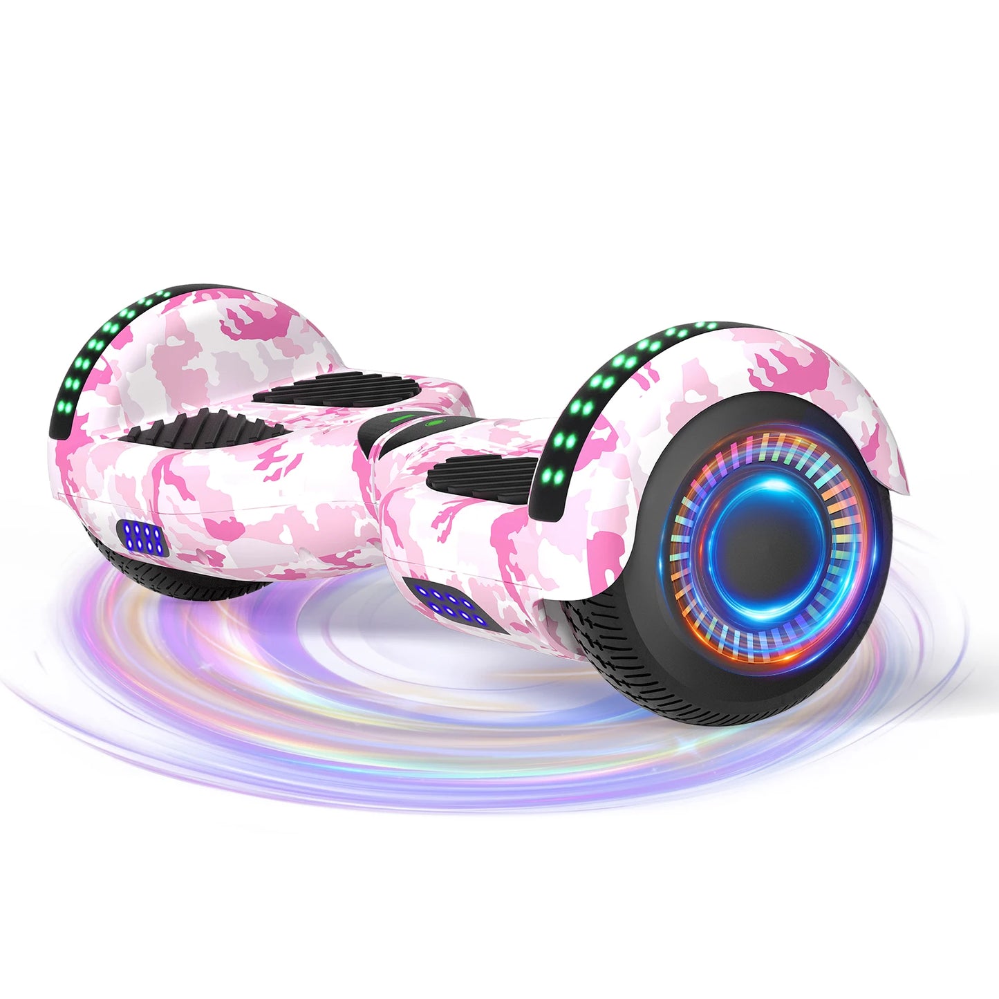 Commugo Self-Balancing Scooter with Bluetooth Speaker, APP Control, LED Lights, All Terrain Hoverboard for Kids Adults, All Ages
