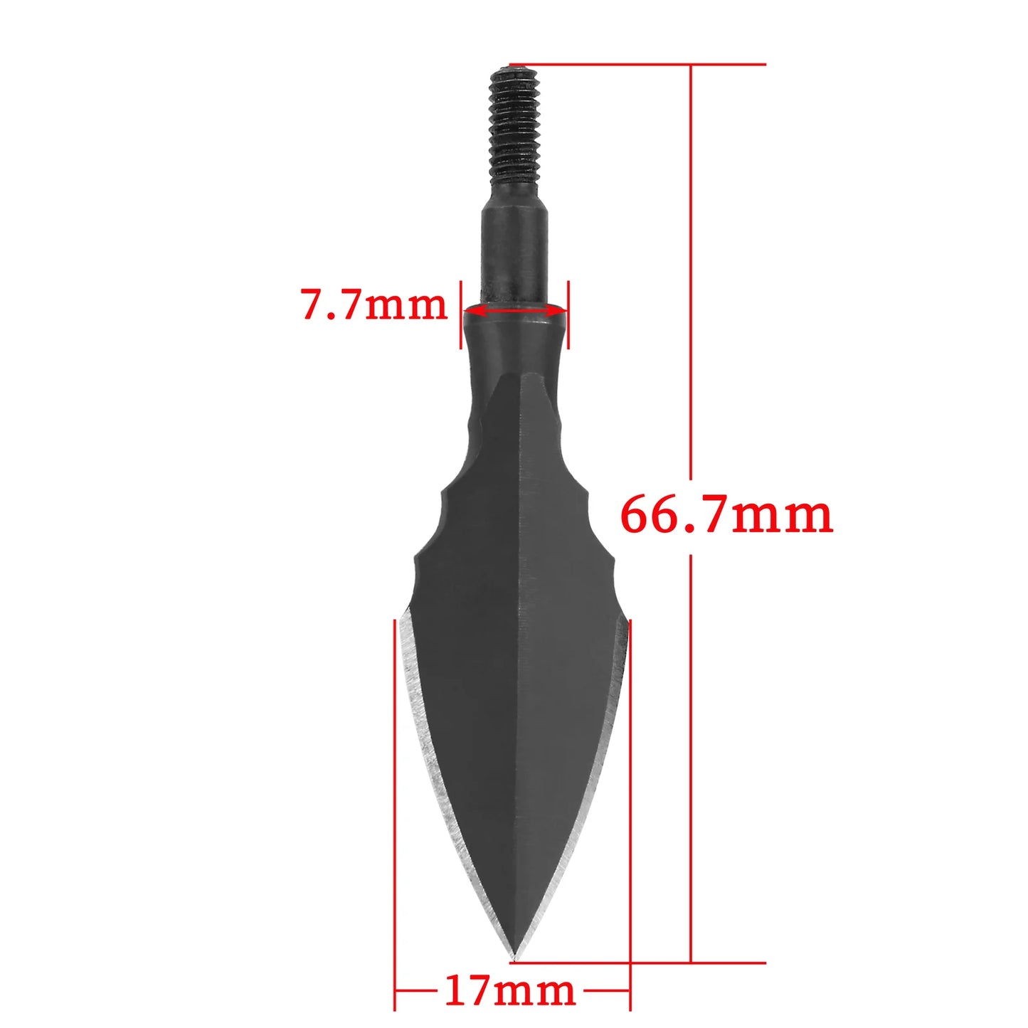 Hunting Broadheads High Carbon Steel Arrowhead General Thread Arrow Points for Archery Bow Shooting Hunting Arrow Accessory,3pcs