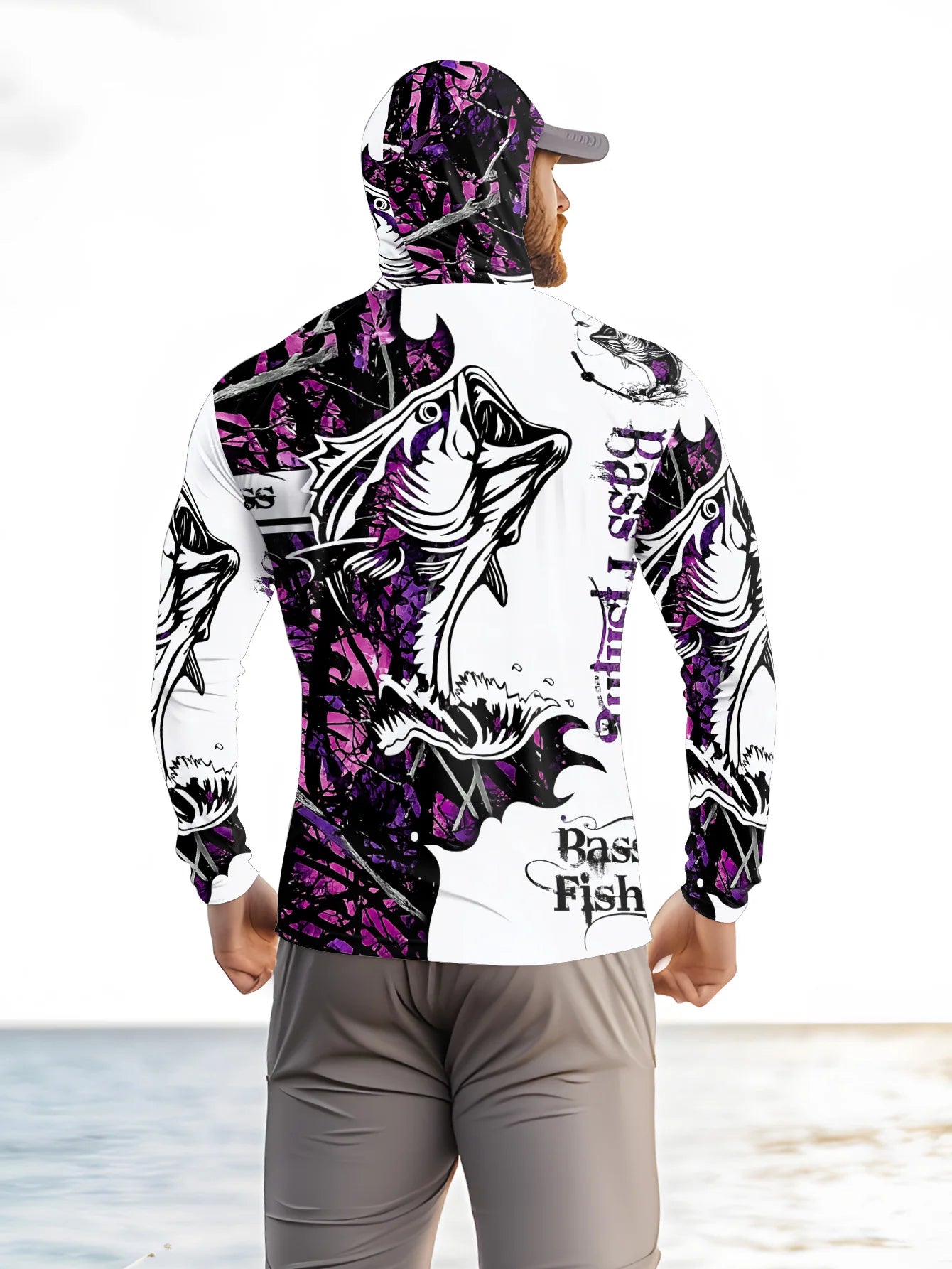 Fishing Hoodie Men Long Sleeve Quick Dry Breathable Clothing Uv Protection Outdoor Fishing T-shirt fishing clothes