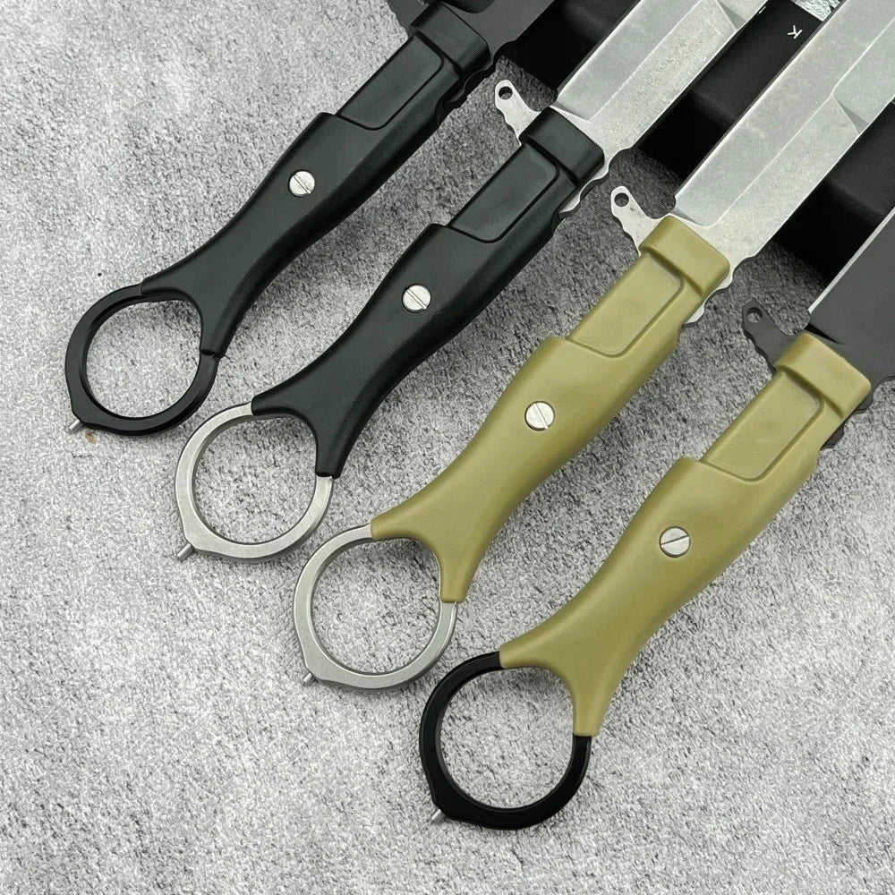 Survival Knife with Sheath and Fixed 8Cr13Mov Blade—A High-Hardness Emergency Cutting Tool for Everyday Carry, Portable Camping and Outdoor Tool, Perfect Gift