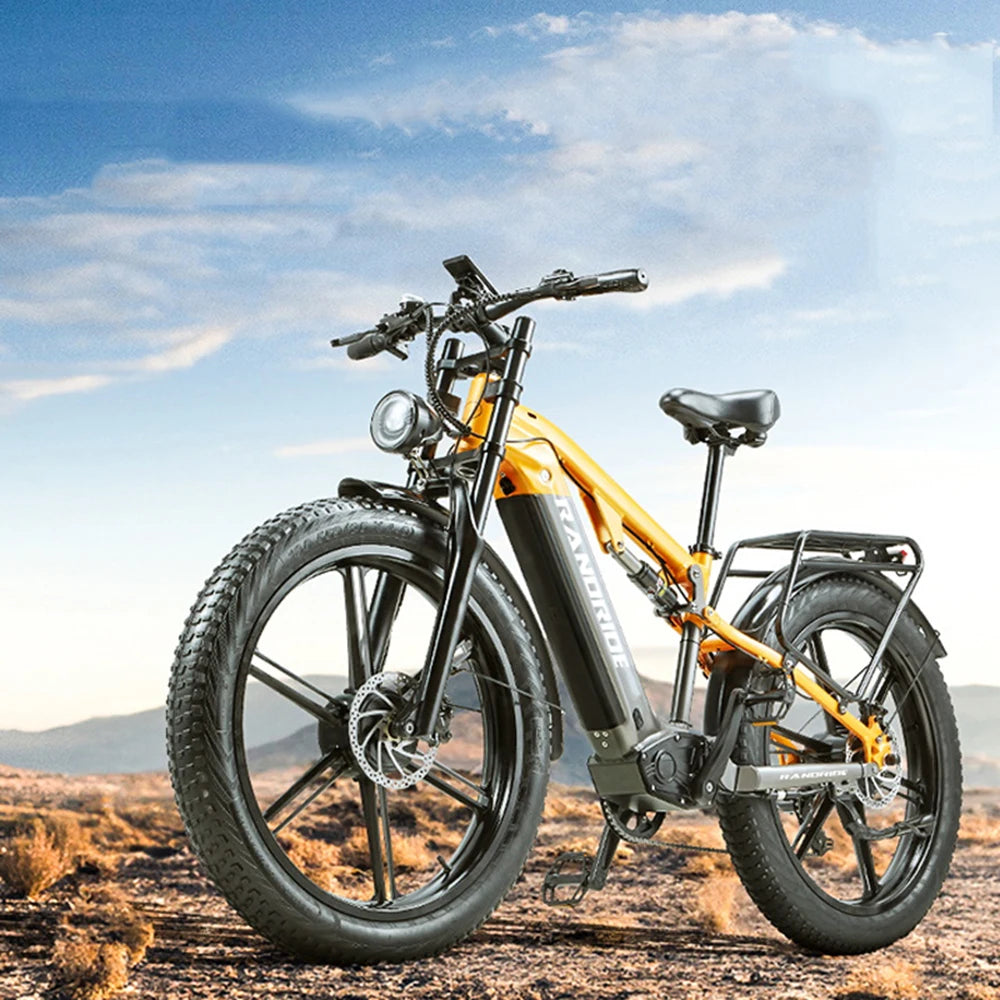 Electric Bicycle 1000W Motor 48V 20Ah Battery 50km/h E-Bike 26x4 Inch Tire Off-road Electric Bike Mountain Ebike Snowmobile Bike