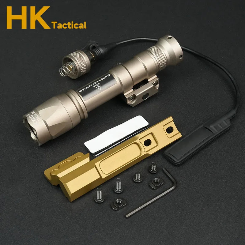 SF M600 M300 Series Tactical Flashlight M600B M300B LED White Light Fit 20MM Rail Rifle Scout Light 500 LM Outdoor Flashlight