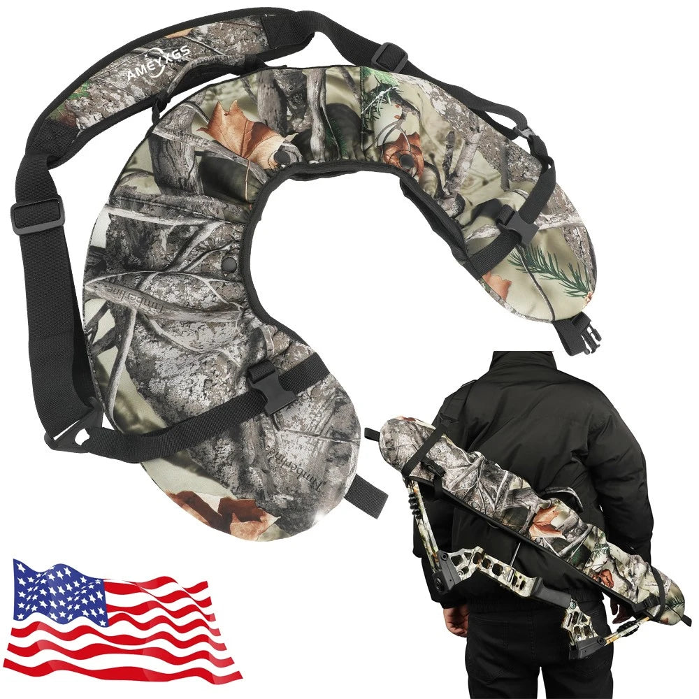 Black/Camo Diving Cloth Compound Bow Bag Portable Elastic Suitable Foldable Bow Bag Archery Accessory Outdoor Hunting Shooting