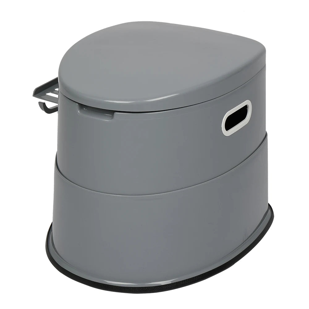 Portable outdoor toilet with non-slip mat, solve toilet trouble in 5 mins for self-driving & camping