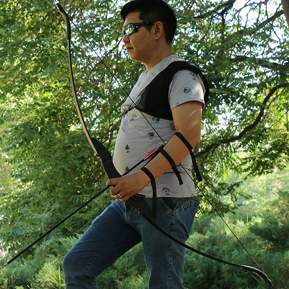 Archery Recurve Bow for Right/Left-Handed Outdoor Hunting Sports Shooting 57inch 30-40 Ibs Take-down Bow Archery Target