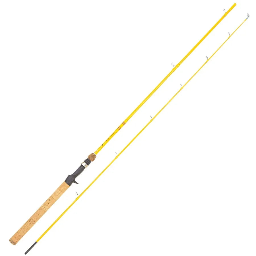 2 pack FL209C2-7'6 2-Piece Featherlight 76 Casting Rod for freshwater fishing, graphite composite, matte black, ultra-lightweig