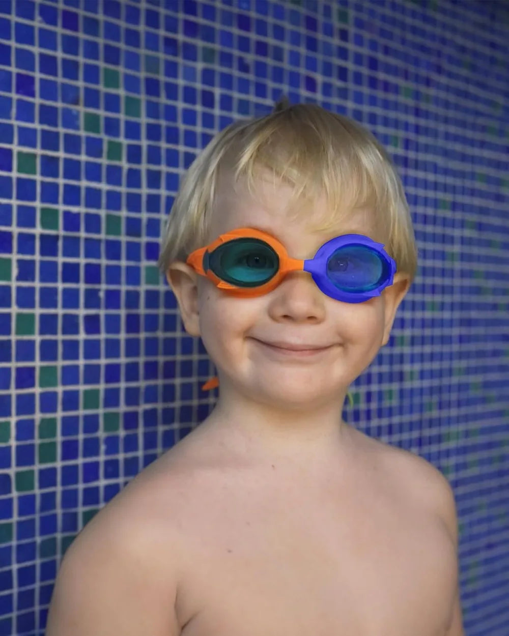 Kids Swim Goggles 2 Pack - Quick Adjustable Strap, Clear & Tinted Lenses for Indoor/Outdoor Use