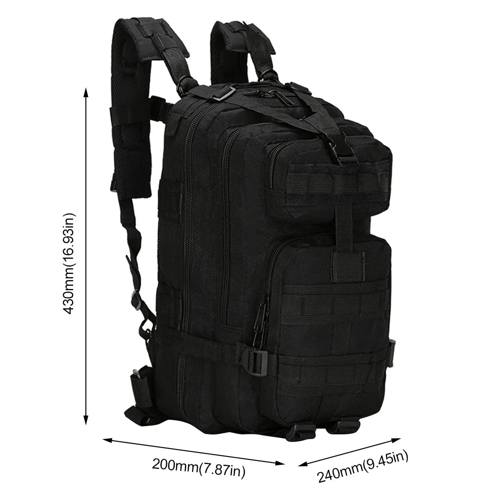 Mountaineering Bag Large Capacity Tactical Bag Adjustable Hiking Backpack Breathable for Hiking Camping Travel