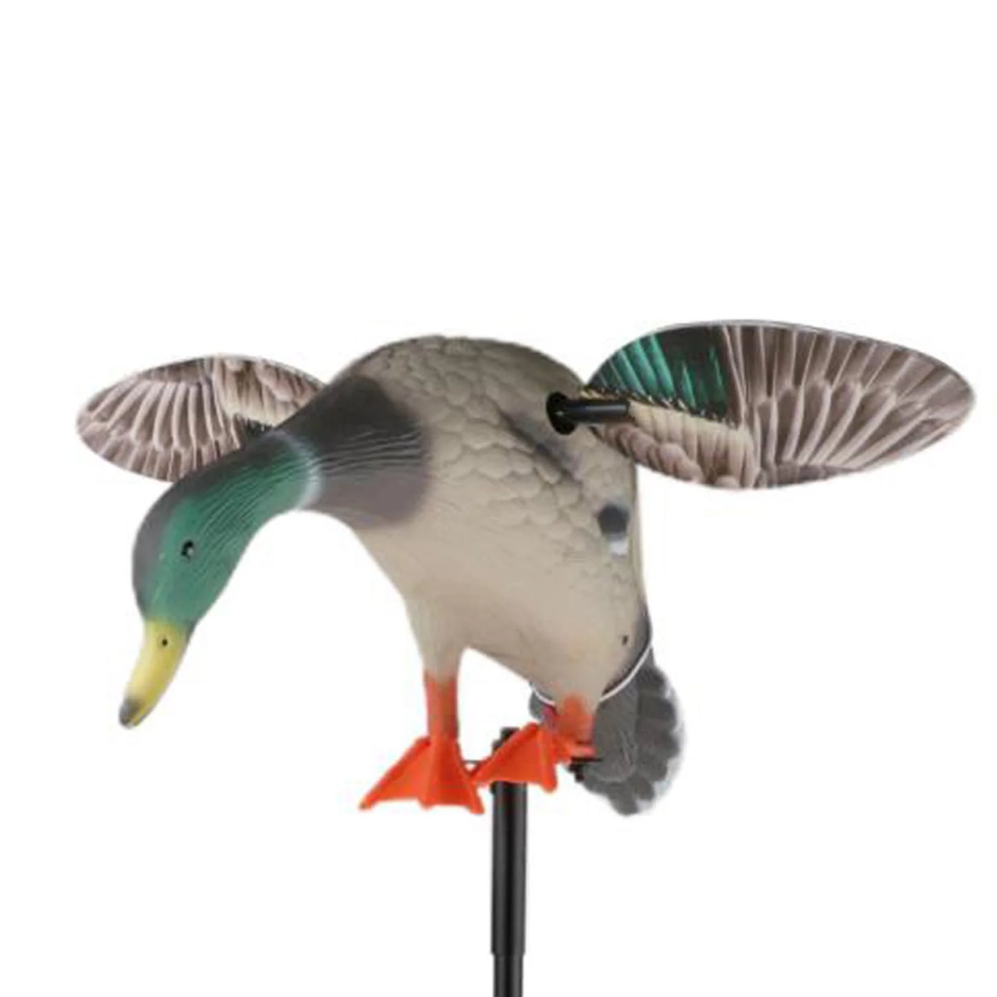 Electric  Mallard Drake Decoy Hunting Duck Decoy w/ Support Foot   Garden Pond Decor Lawn Ornaments