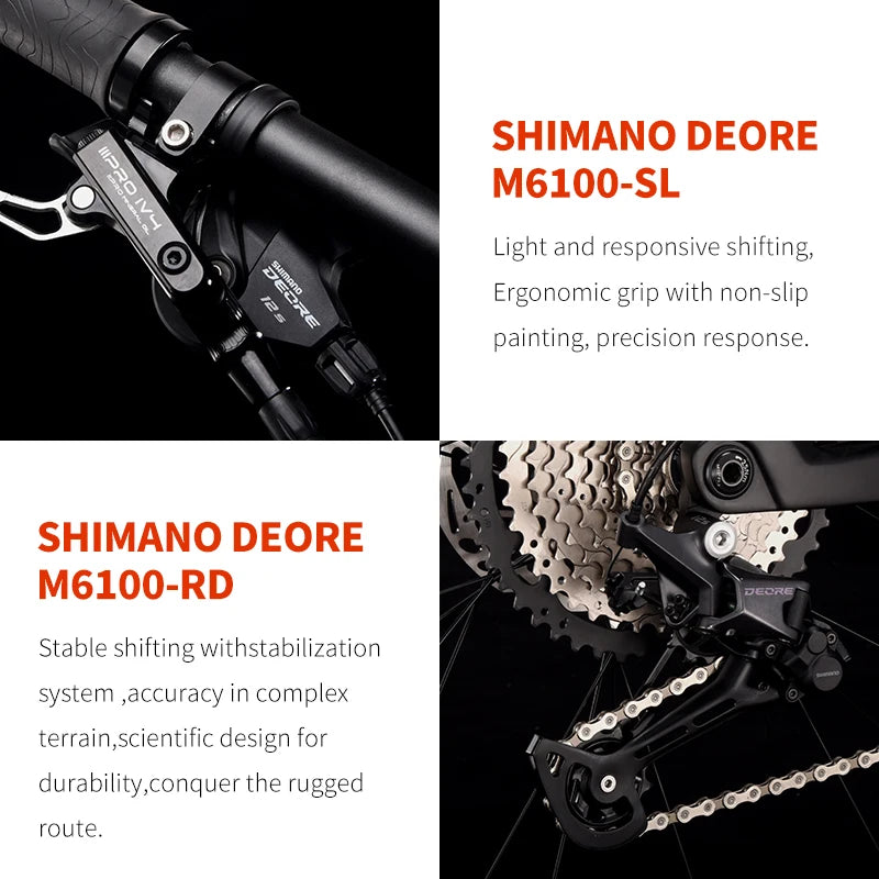New SAVA TITAN612 Full Carbon Fiber Mountain Bike Soft Tail Shock-Absorbing Hydraulic Disc Brake All-Terrain Off-Road Adult Bicycle