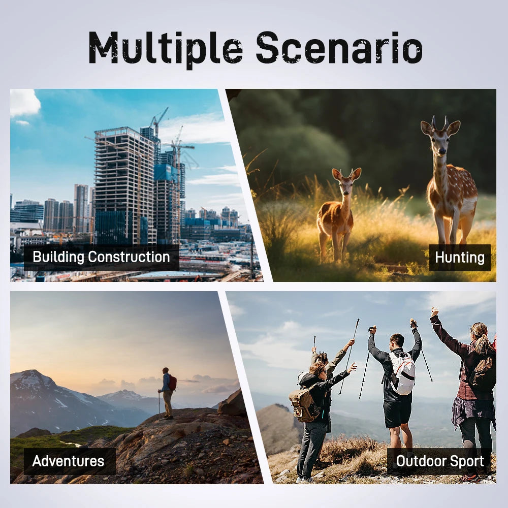 Mini 1200M Hunting Laser Rangefinder with Speed, Two-Point Height Measurement for Outdoor Hunting and Golf Range Finder