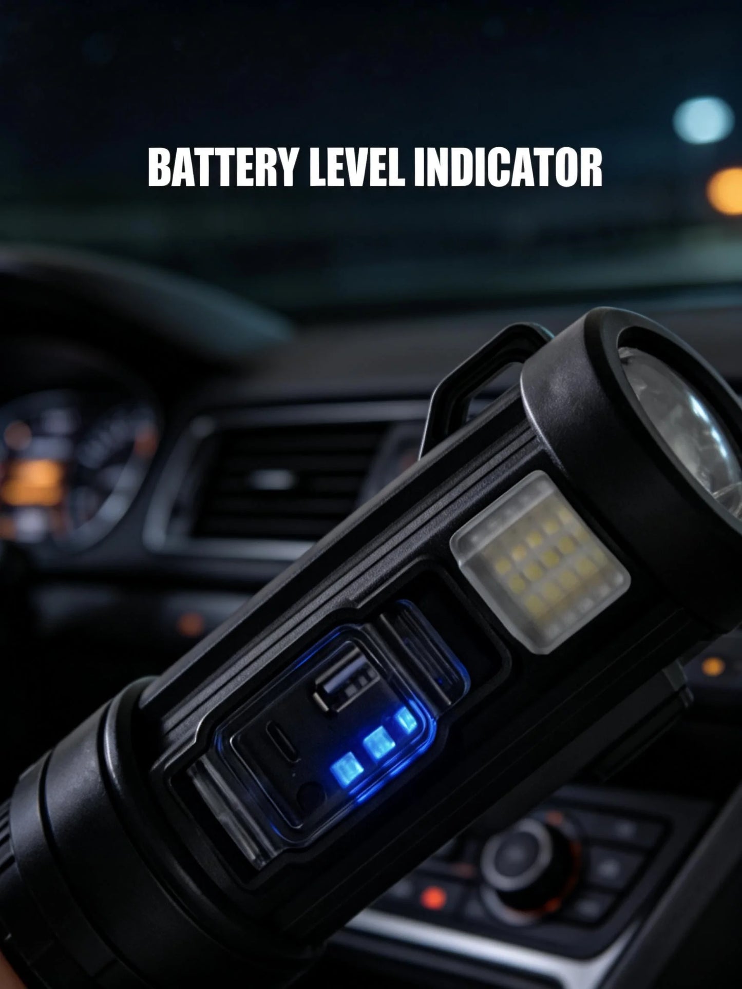 "Rechargeable Spotlight,  Super Bright Spotlight Flashlight, Long Running Spot Light Searchlight, Outdoor Handheld LED Flashlight High Lumens with Solar Panels for Hunting Camping Boat "