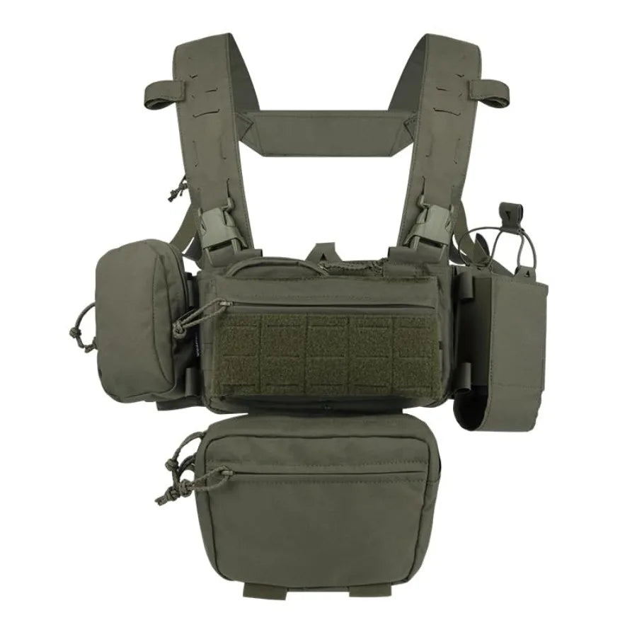 Tactical Chest Mini Rig 1000D Quick Release Multifunctional Tactical Vest Outdoor with Multi-Pockets