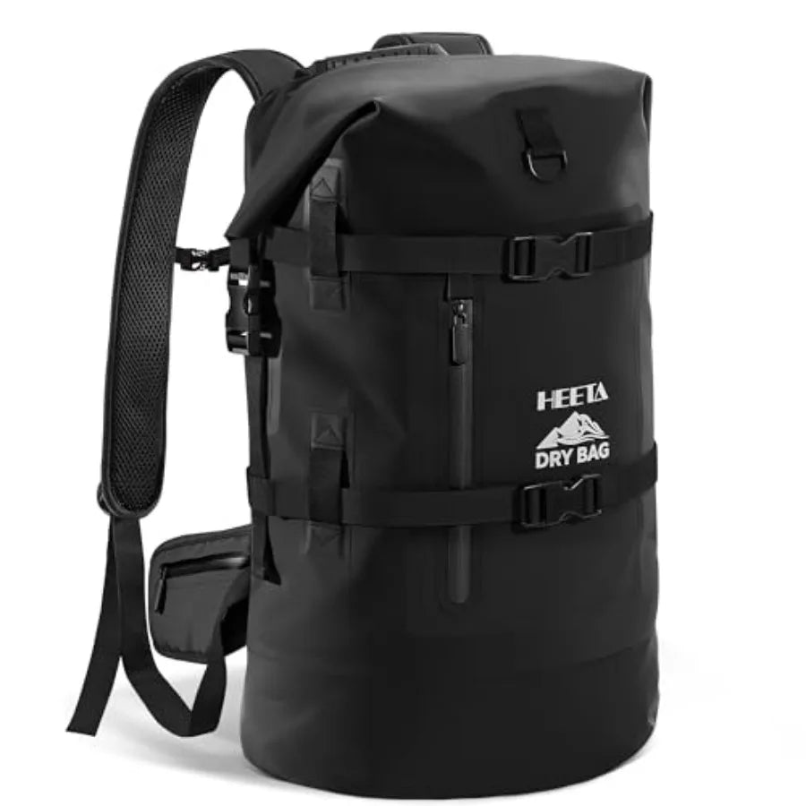 Dry Bags Waterproof Backpack 40L for Men and Women, Roll Top Heavy Duty Cushioned Hiking Backpack for Kayaking Boating Paddle B