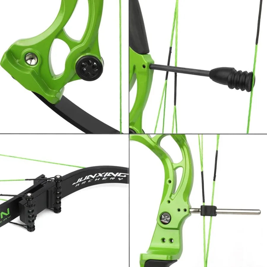 ZSHJGJR Recurve Bow American Hunting Bow 320FPS Draw Weight 4055lbs Adjustable Compound Bow Right Hand for Archery Hunting Fish